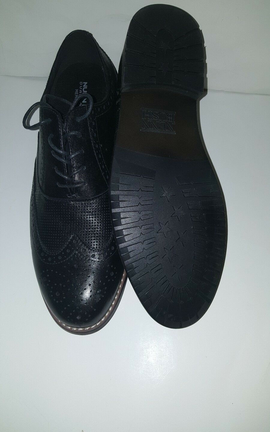 Thumbnail: Men's lace up black dress shoes.