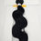 Thumbnail: Unprocessed natural human hair body wave weave; curly sew-in weft