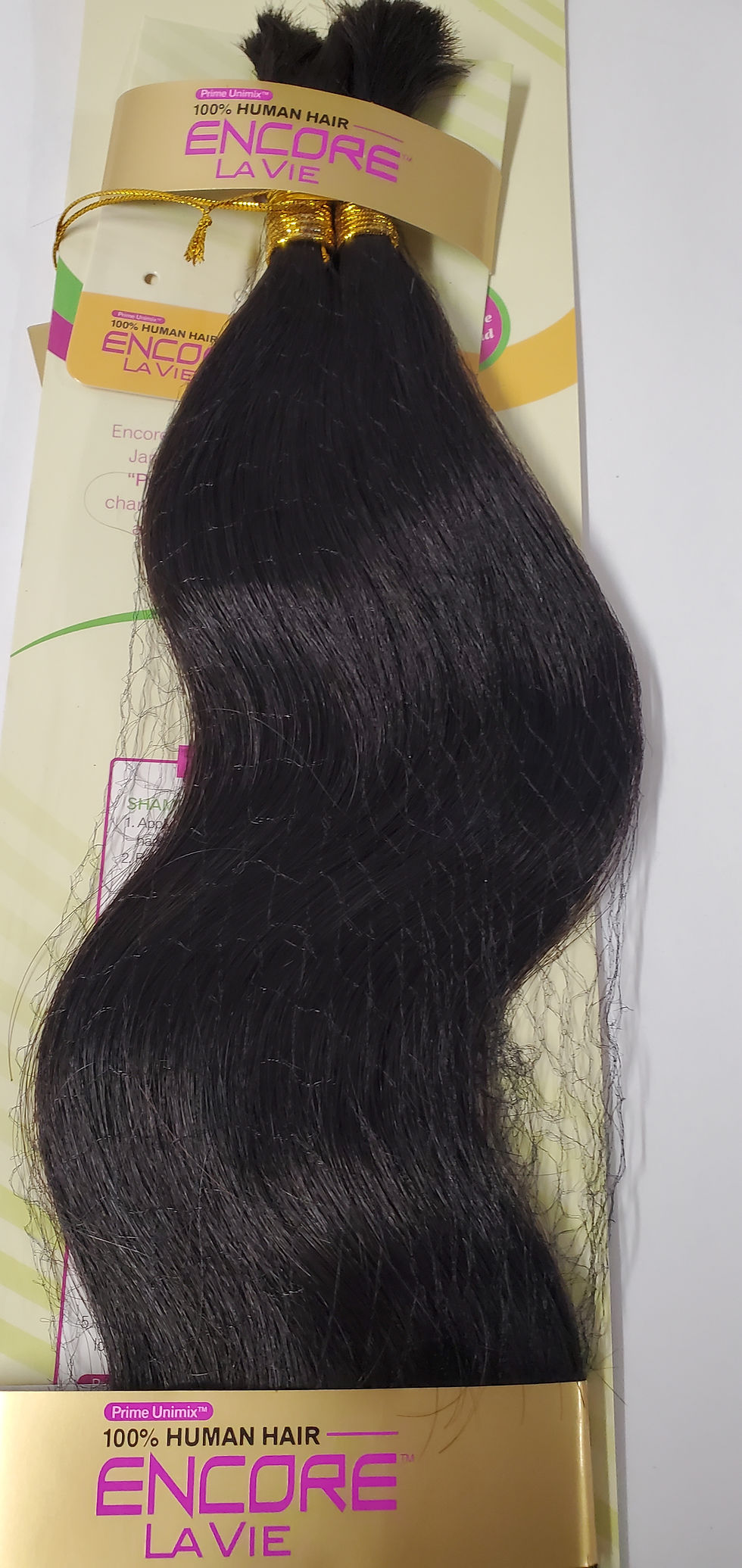 Thumbnail: Encore Lavie Bounce dark wavy hair extensions