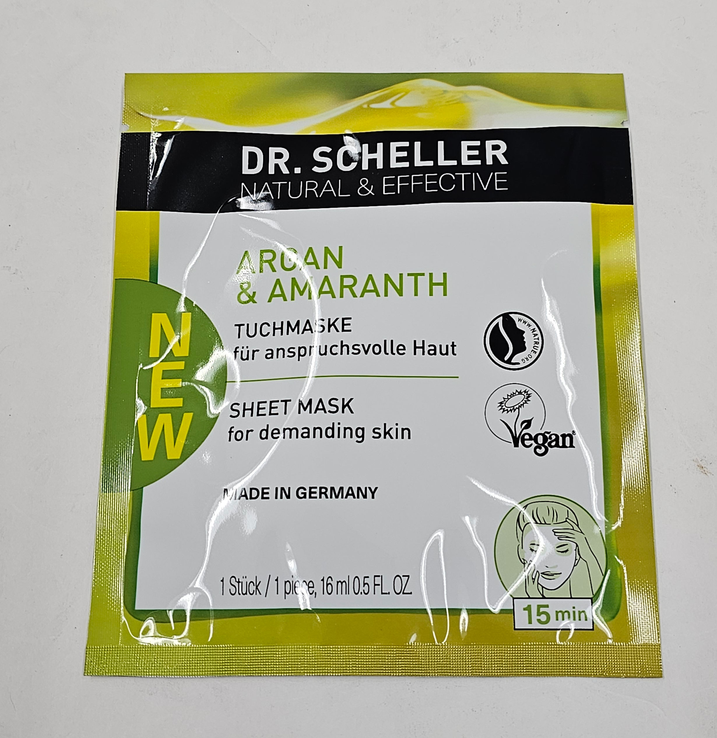 Dr Scheller argan and amaranth anti-wrinkle sheet mask
