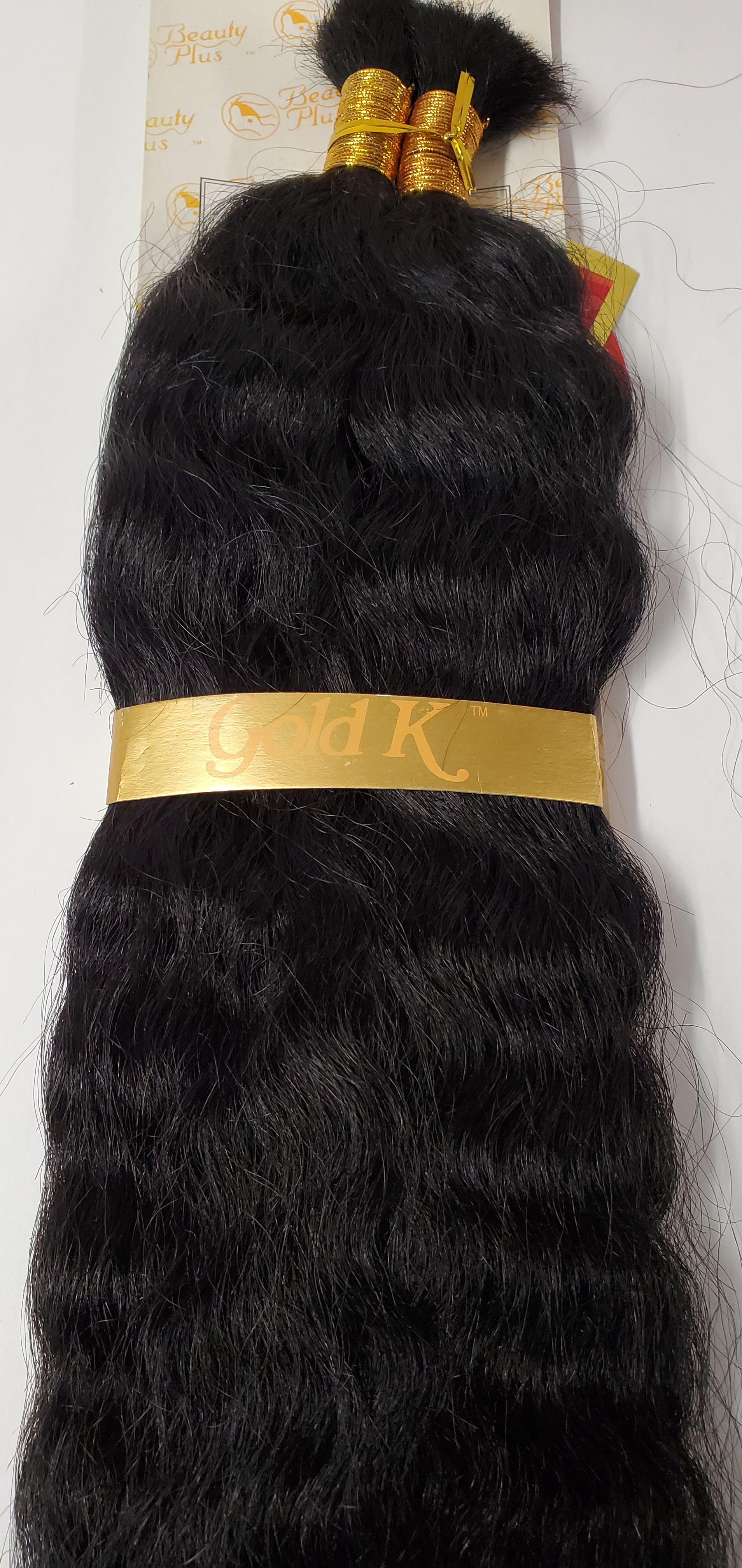 Human hair French refined super bulk tangle-free  wet and wavy for braiding; Jan
