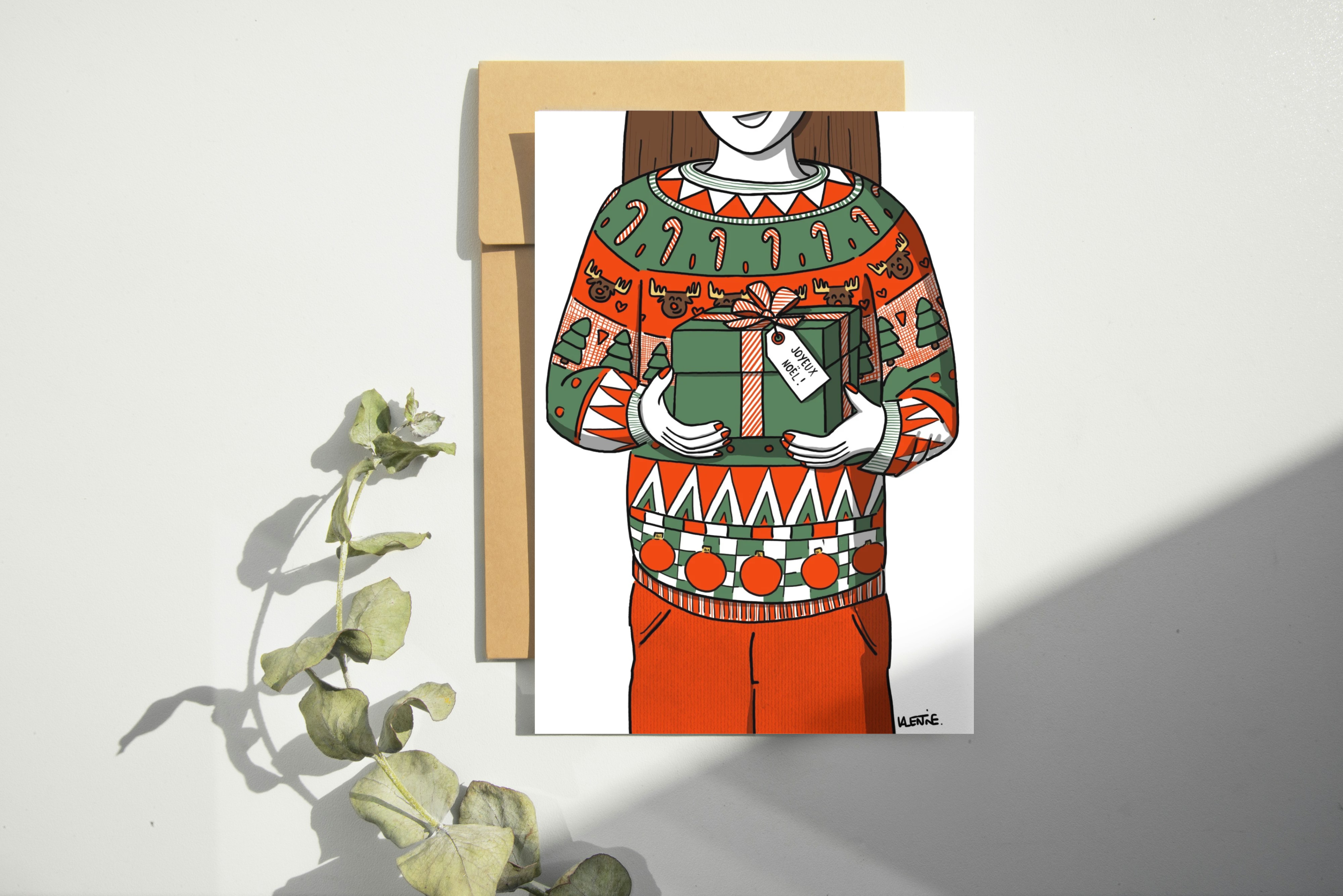 Carte _ Noël _ Pull