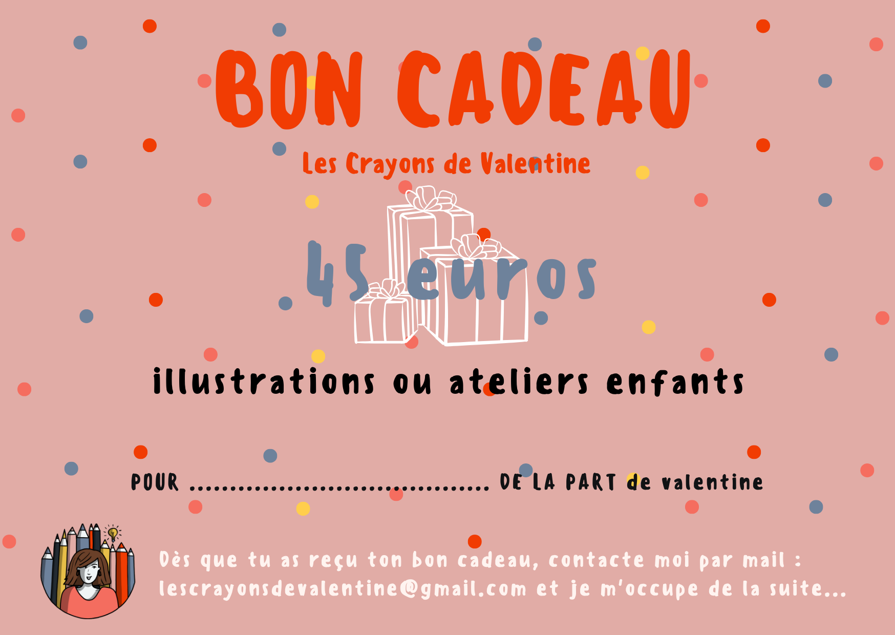 Bon cadeau - valeur 45 euros