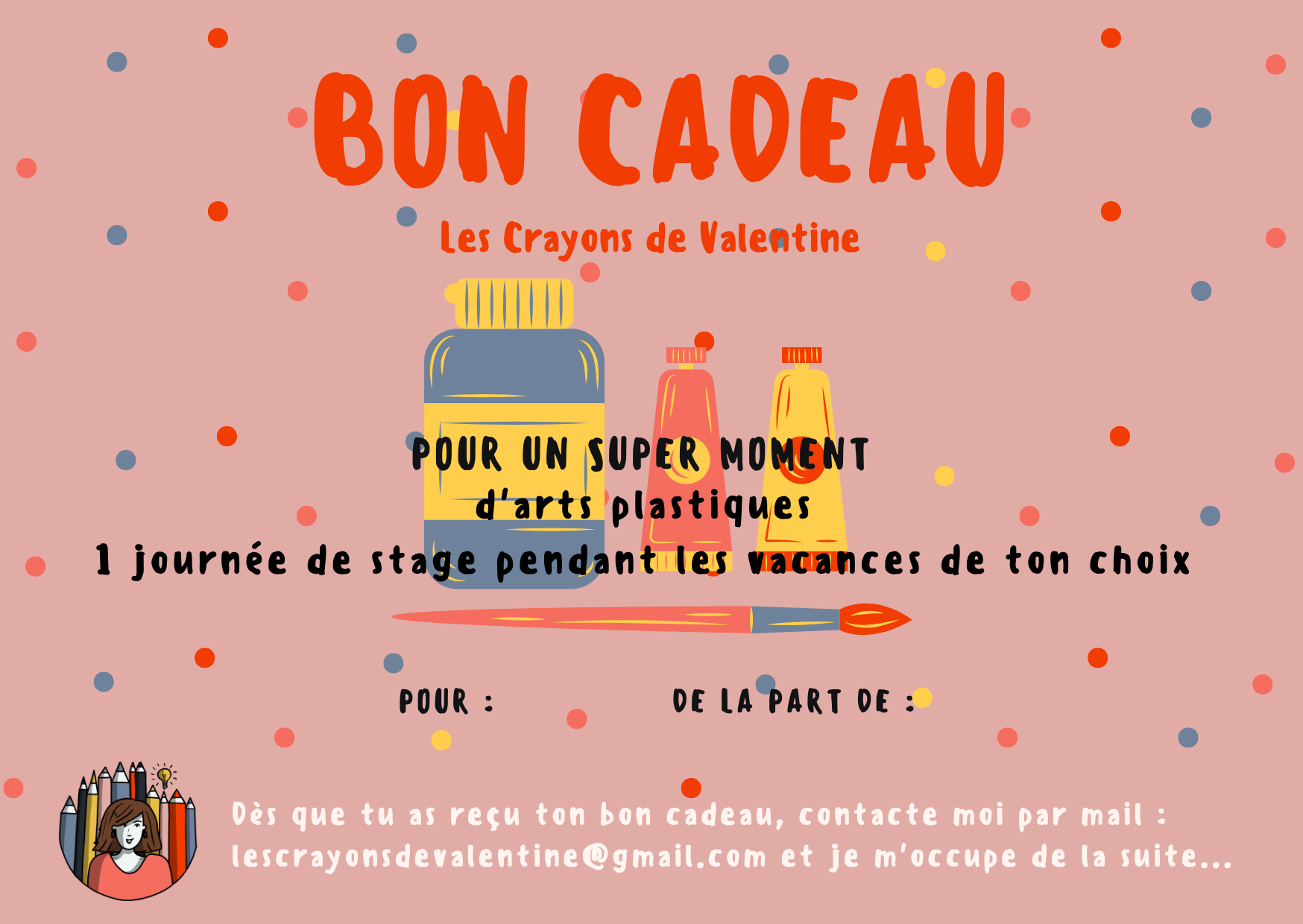 Bon cadeau - Une journée d'arts plastiques