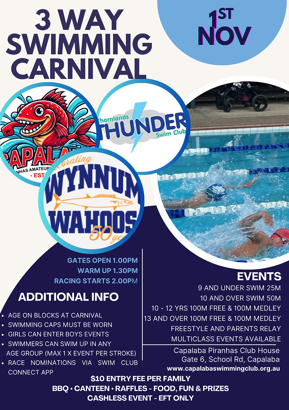 Swim Meet (Piranhas, Thunder & Wahoos)