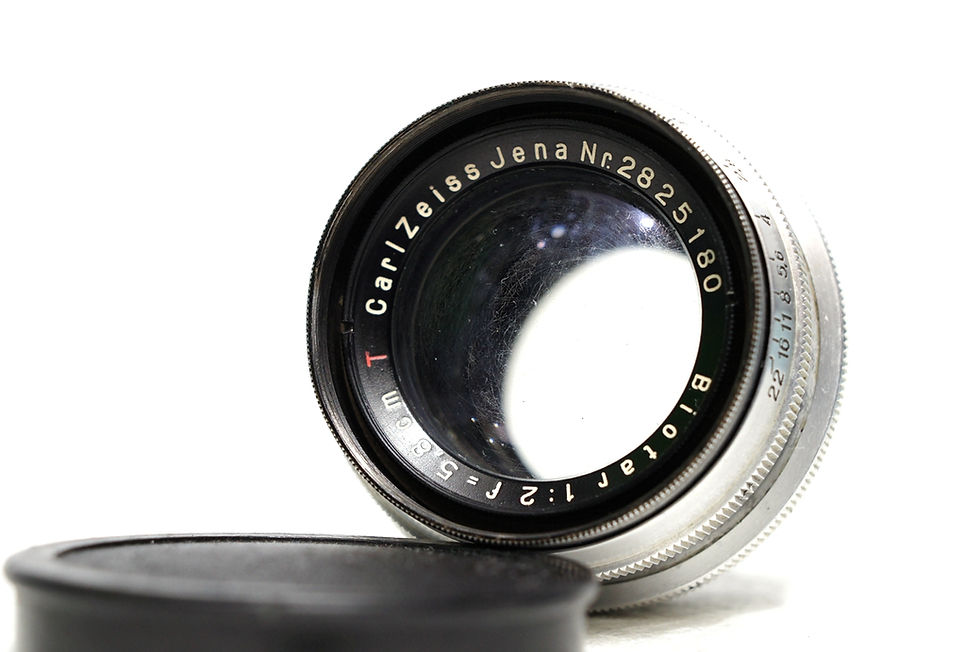 縮圖：戰前1代小B Carl Zeiss Jena 紅T Biotar 58mm f2, Exakta Mount