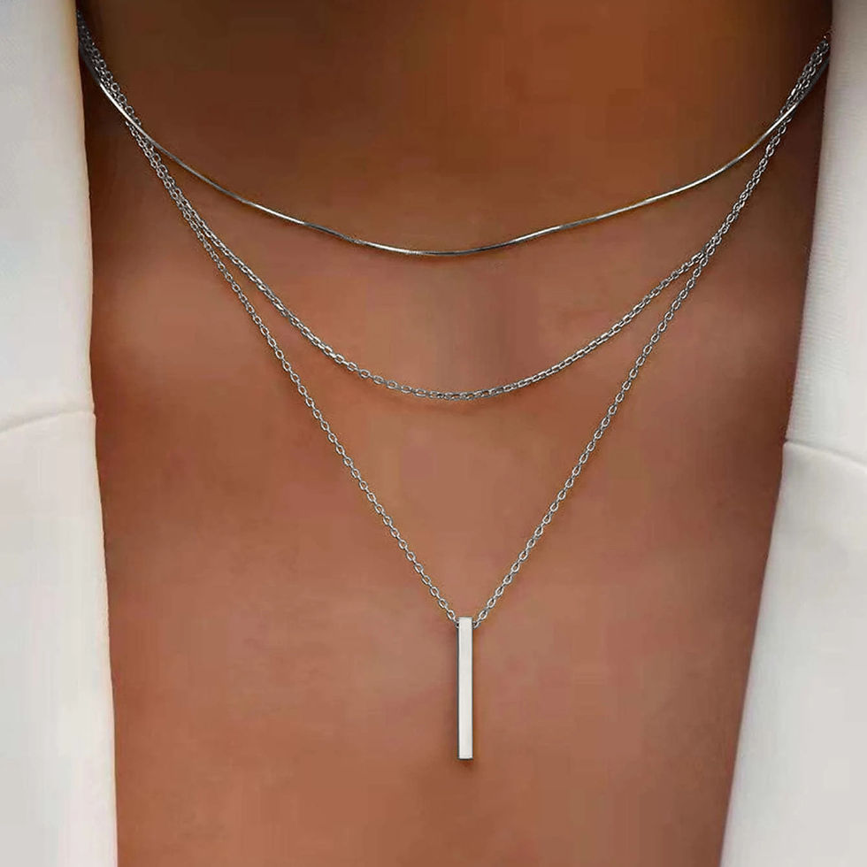 Thumbnail: Three-Layer Stacking Necklace 