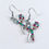 Thumbnail: Jeweled scissor earrings, stud or dangle style