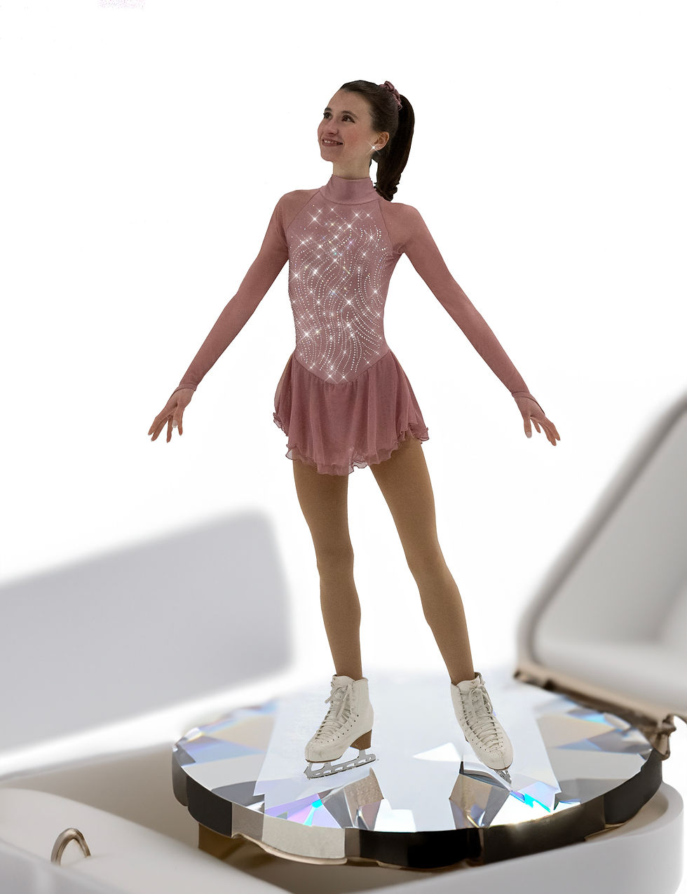 Thumbnail: Jerry's Figure Skating Dress F22009 - Classic Highneck Dress (Child)