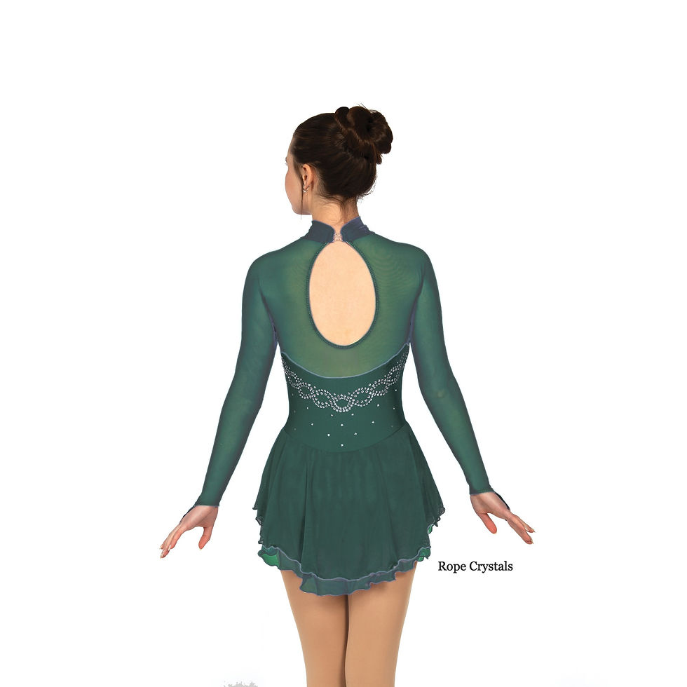 Thumbnail: Jerry's Figure Skating Dress F22009 - Classic Highneck Dress (Child)