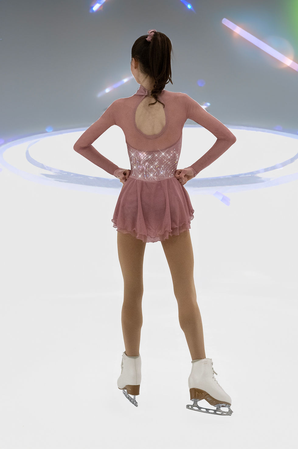 Thumbnail: Jerry's Figure Skating Dress F22009 - Classic Highneck Dress (Child)