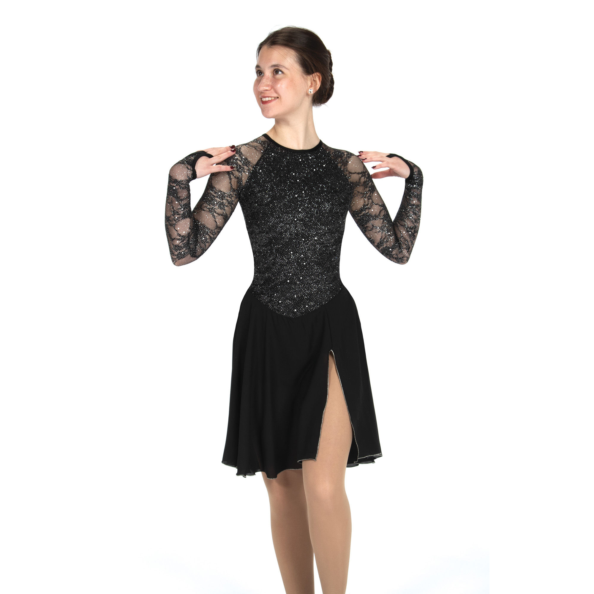 Jerry's  Figure Skating Dress 104 -  Onyx Dance Dress (Child)