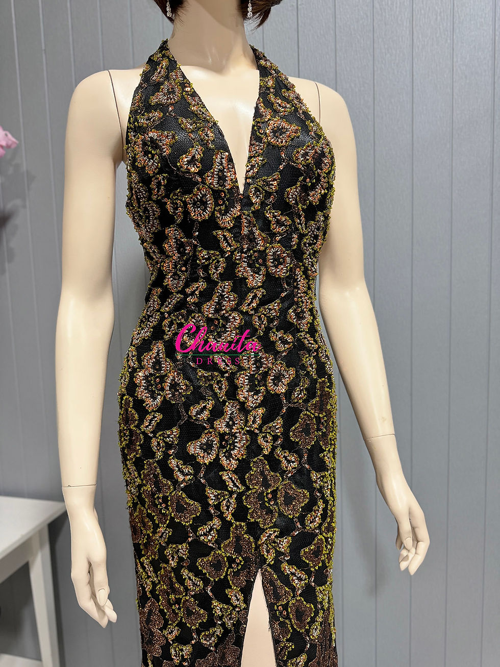 ภาพขนาดย่อ: Jasz Couture ราตรีคล้องคอน้ำตาล