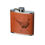 Thumbnail: Pheasant Engraved Leather Wrapped Hipflask