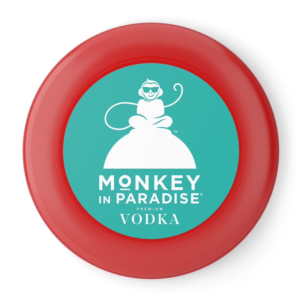 Thumbnail: Monkey in Paradise Vodka Logo Frisbee