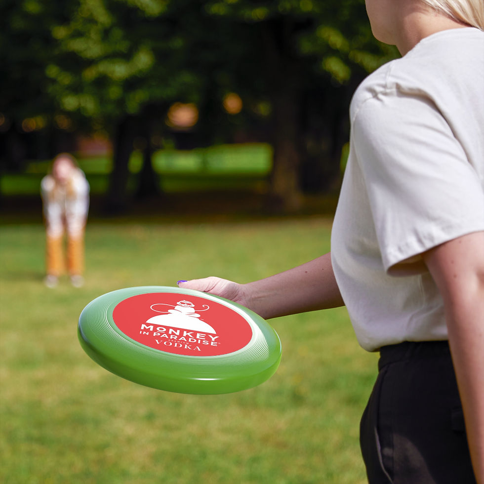 Thumbnail: Monkey in Paradise Vodka Logo Frisbee