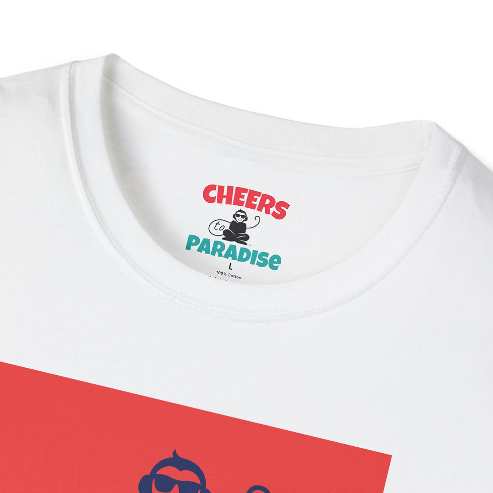 Thumbnail: Monkey in Paradise White Logo T-Shirt 