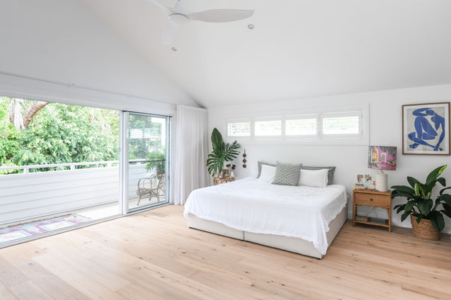 Bedroom Interior in a contemporary home in Newport