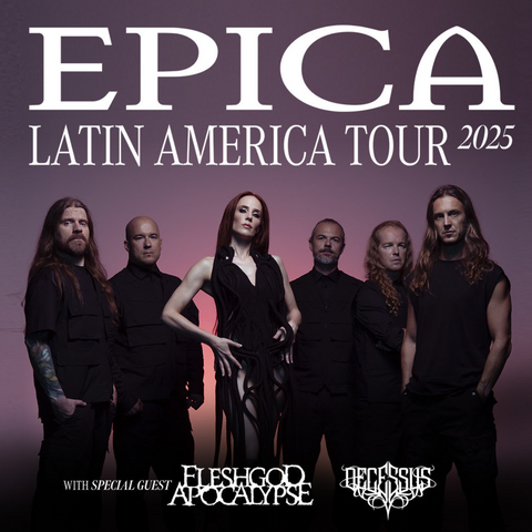 ¡Orgullo nacional! DECESSUS será la banda encargada de abrir el show de Épica en Chile