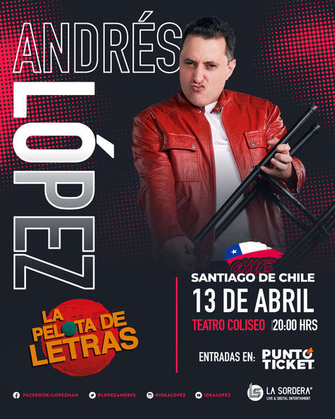 Andrés López regresa a Chile para celebrar los 20 años de su exitoso espectáculo