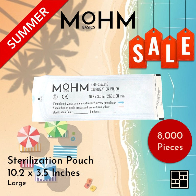 SUMMER SALE - Sterilization Pouch; Large; 10.2 x 3.5 Inches