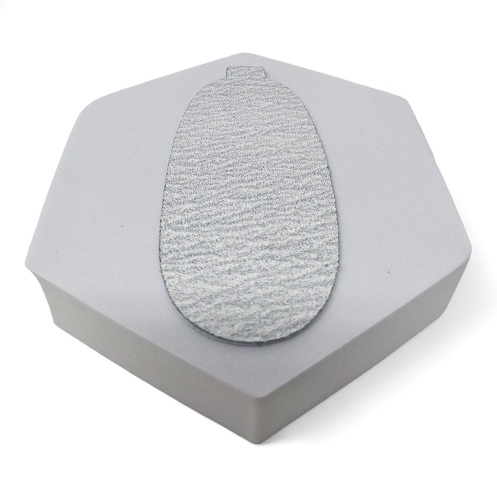 サムネイル： Foot File Pad; 3.9 x 1.9 Inches; 60 Medium; Zebra