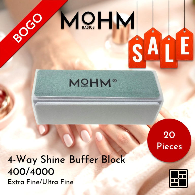 BUY 1 & GET 1 FREE - 4-Way Shine Buffer Block; 3.5 x 1.1 x 1.1 Inches; 400/4000