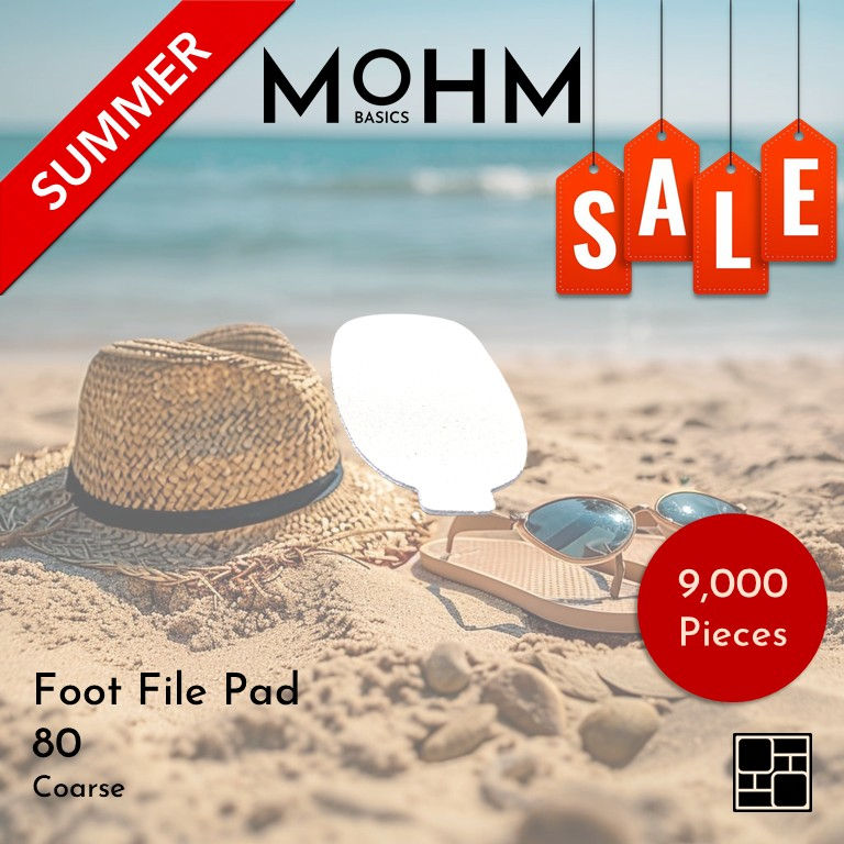 SUMMER SALE - Foot File Pad; 3.9 x 1.9 Inches; 80 Coarse