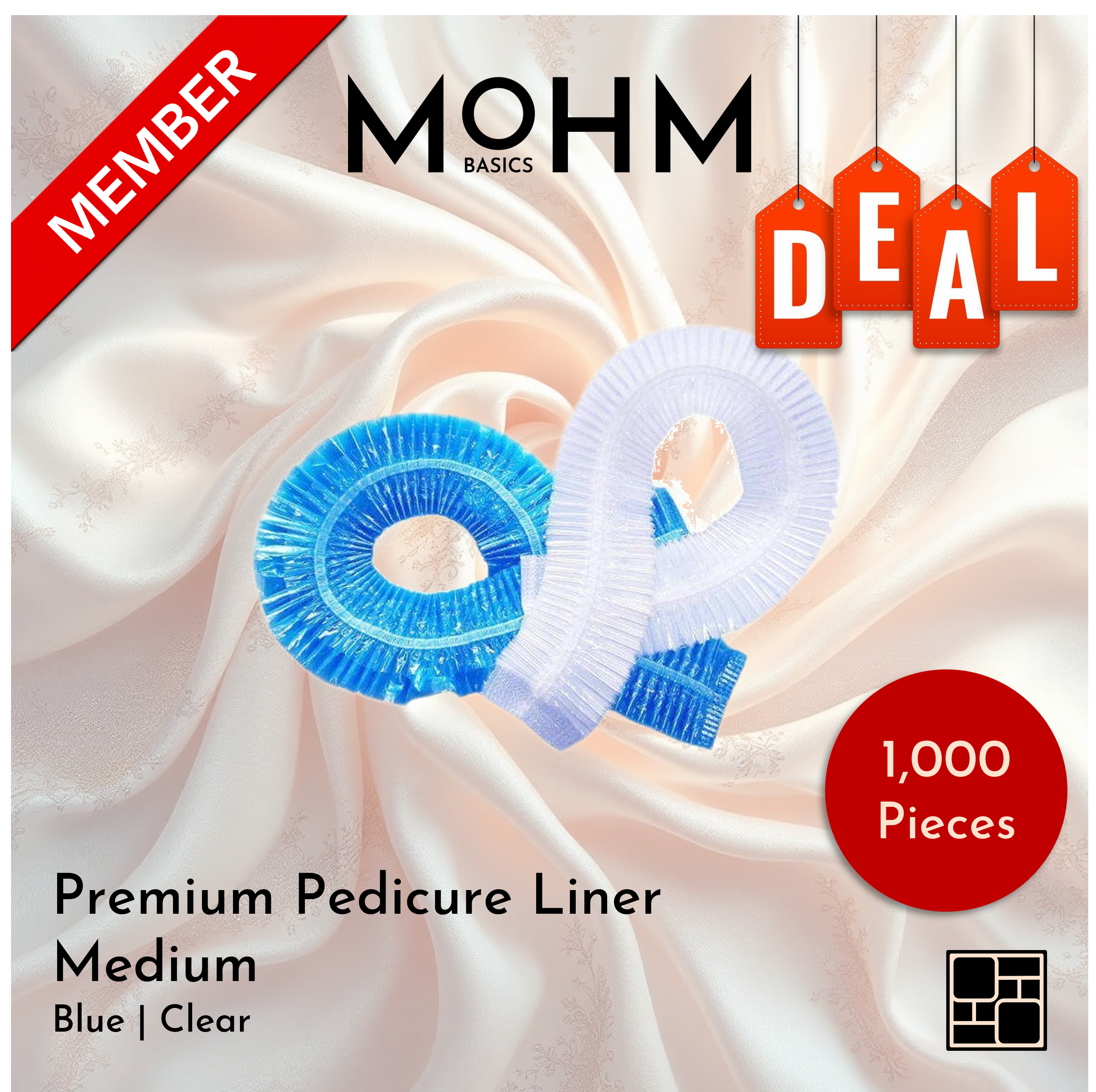 MEMBER DEAL - Premium Pedicure Liner; Medium 42.1 Inches