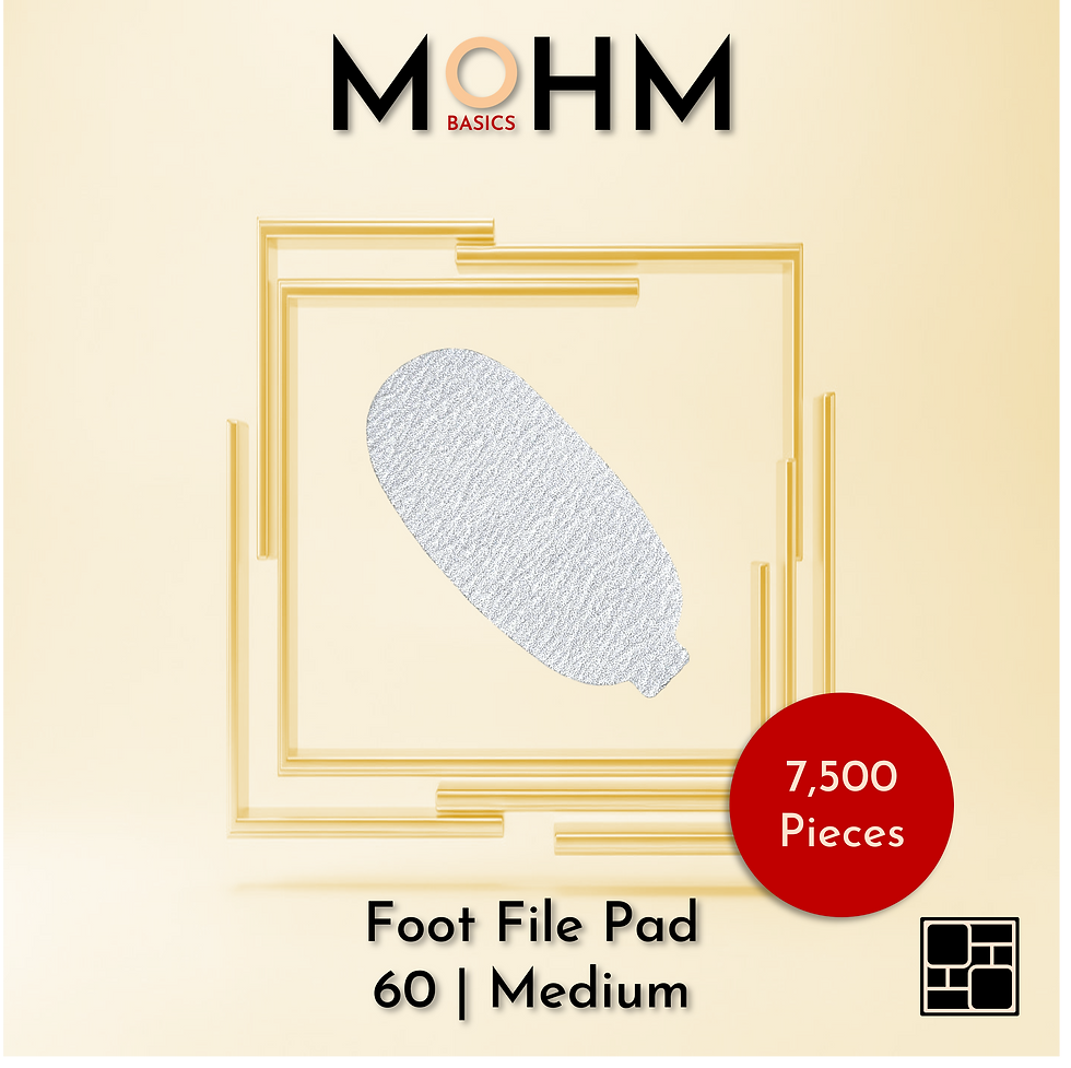 サムネイル： Foot File Pad; 3.9 x 1.9 Inches; 60 Medium; Zebra