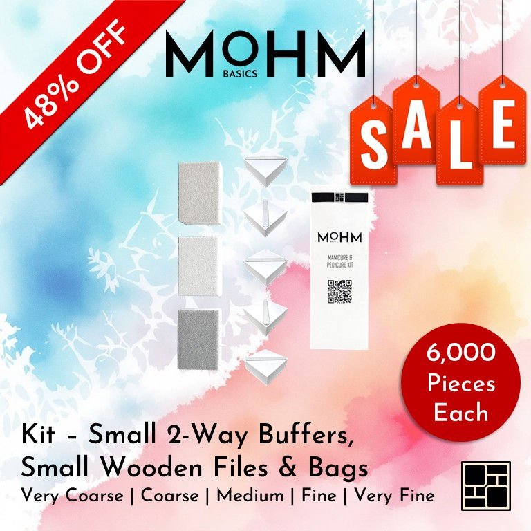 48% OFF - Kit 1.4" 2-Way Buffers, 5.0" Wooden Files & Bags