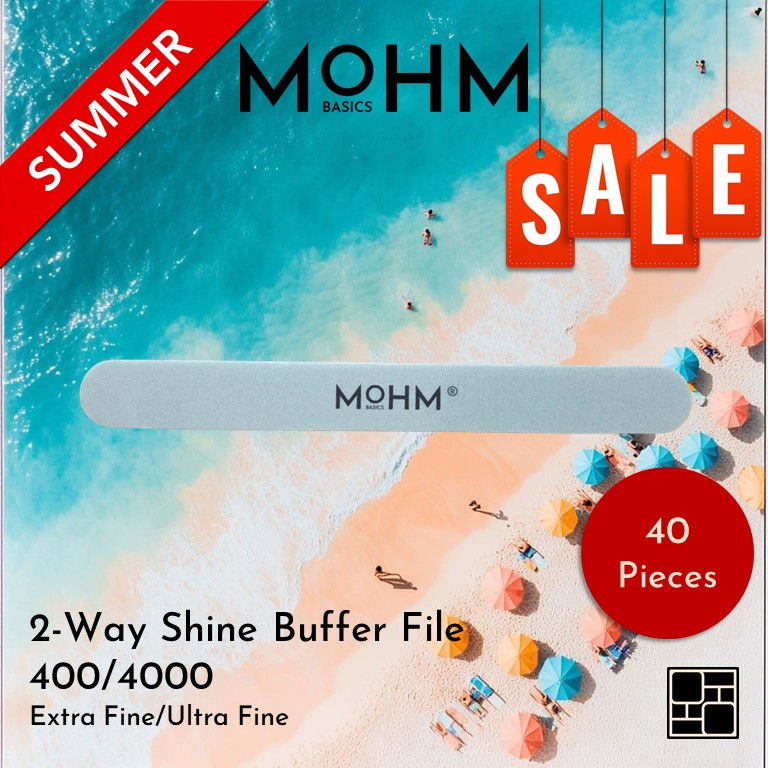 SUMMER SALE - 2-Way Shine Buffer File; 7.0 x 0.8 x 0.3 Inches; 400/4000
