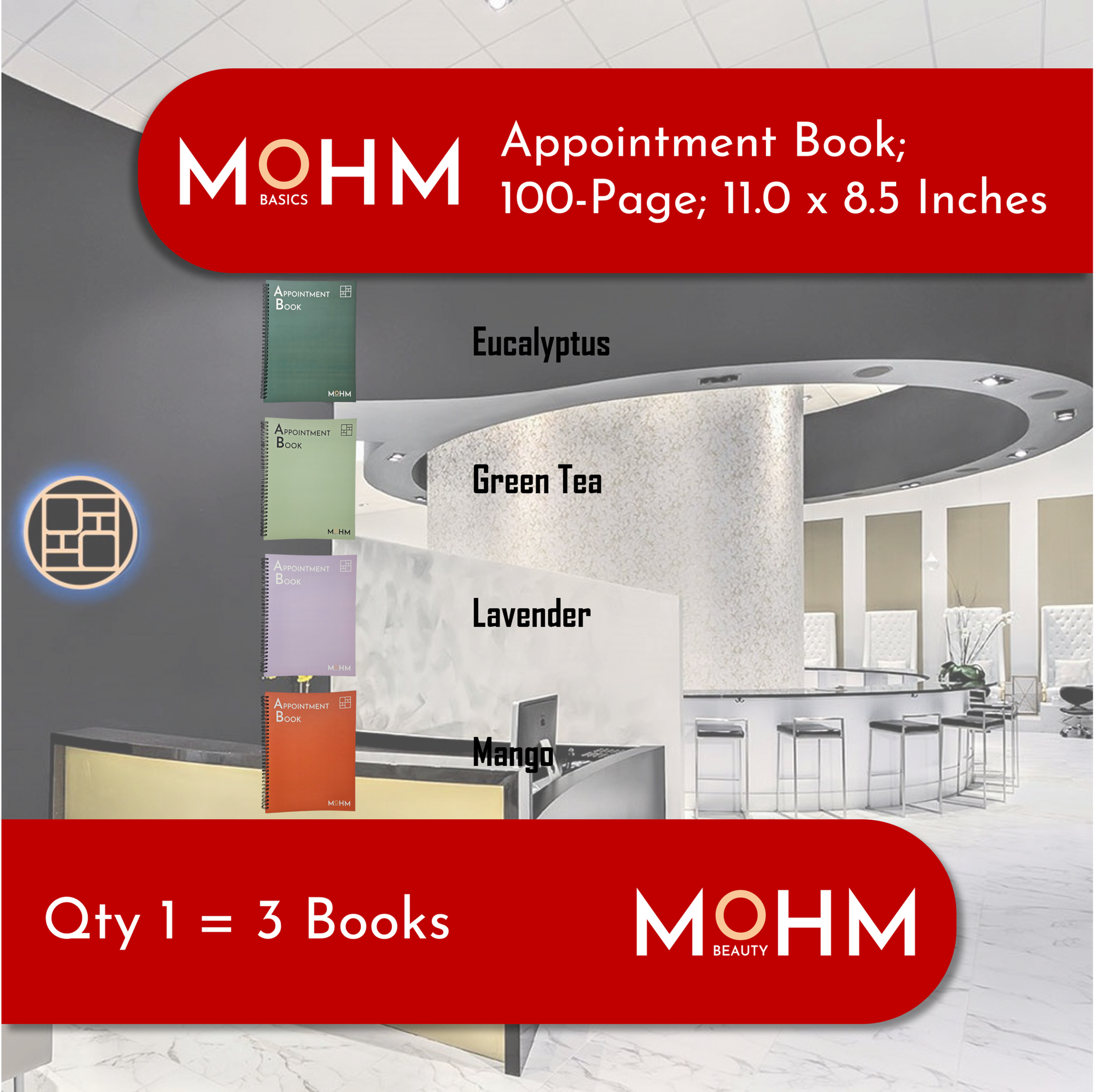 MEMBER DEAL - Appointment Book; 11.0 Inches; 100 Pages [Qty 1 = 3 Pieces]