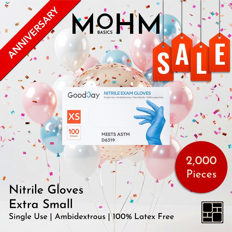 Hình thu nhỏ: ANNIVERSARY SALE - Good Day Nitrile Gloves; Blue