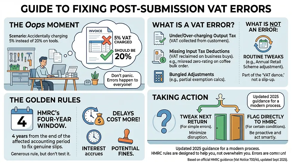 Correcting VAT Errors After Submission