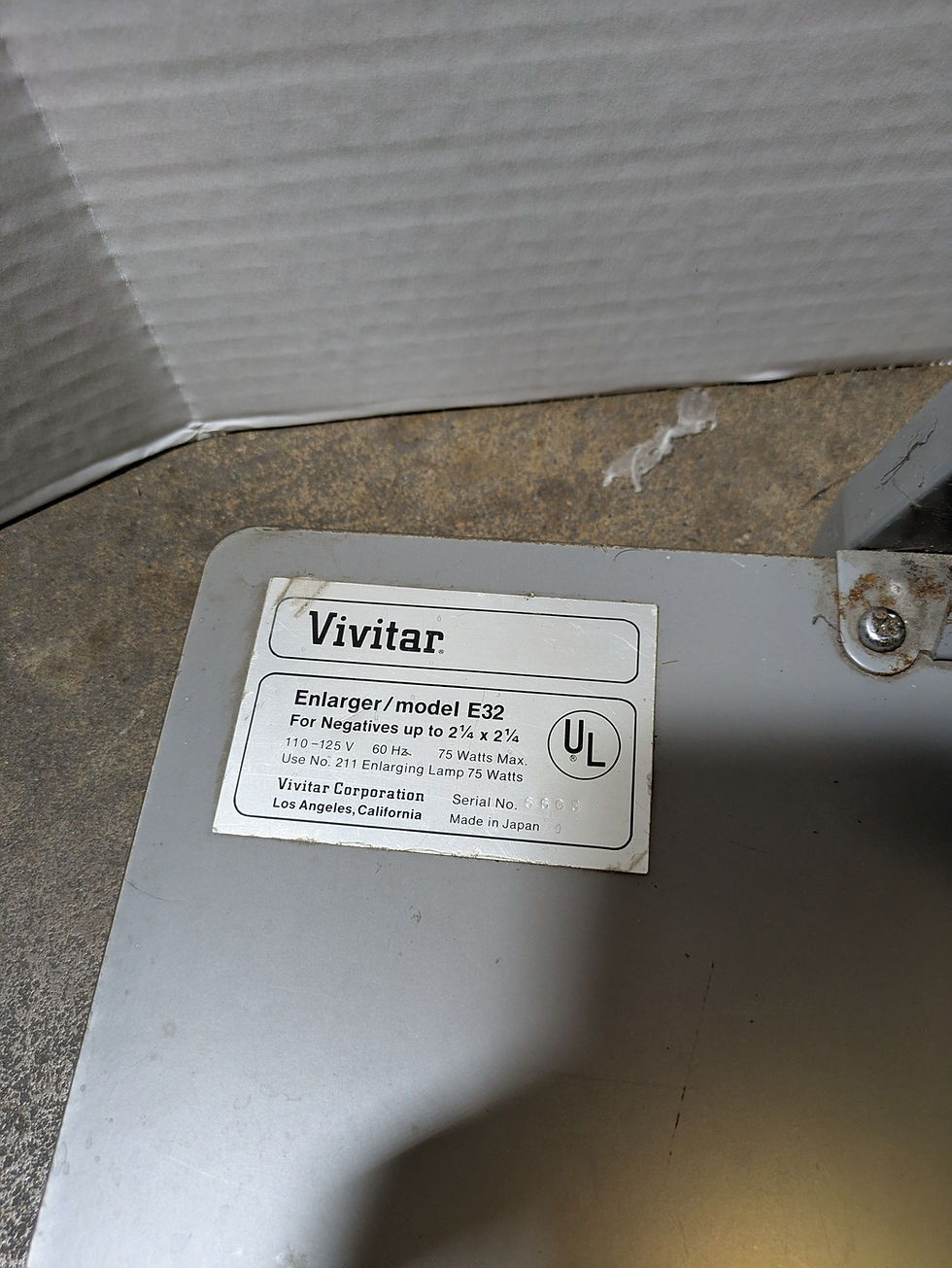 Thumbnail: Photo Enlarger Vivitar Model # E32