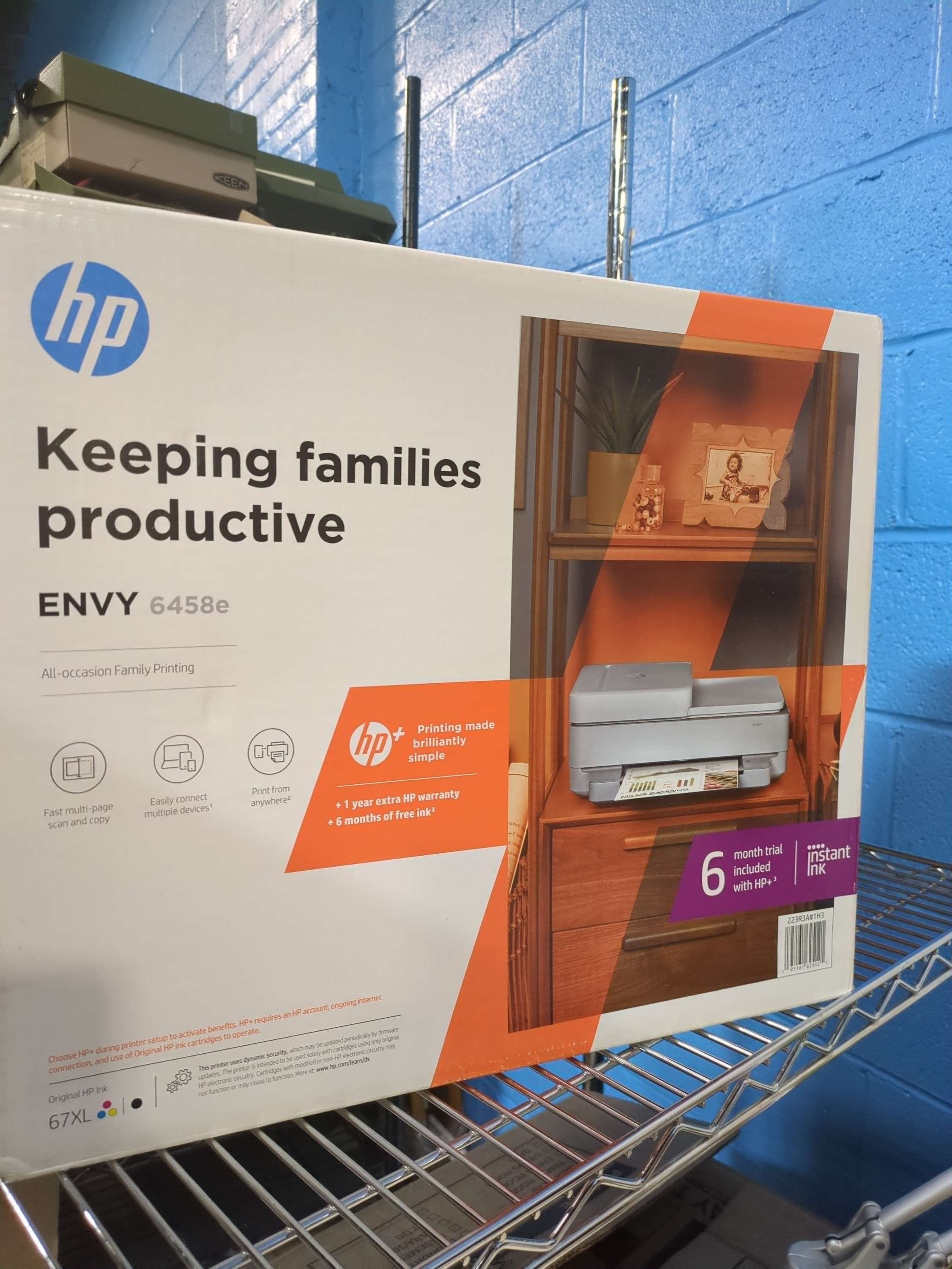 Hp ENVY 6458e all in one color printer new