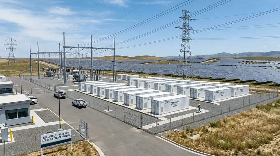 The Rise of Hybrid Energy Infrastructure: Grid, Solar and Batteries