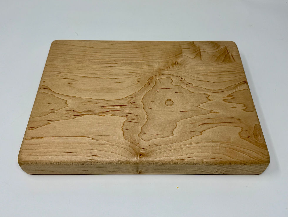 Thumbnail: Figured Maple wooden chopping board, perfect for meat or vegetables.