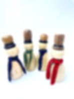 Hand-made Snowmen Christmas Decoration Made From Hardwood