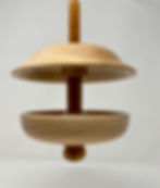 Small Bird Feeder made from sustainable hardwood With Gloss Lacquer Finish