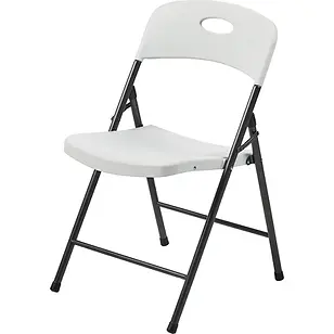White Plastic Resin Folding Chair!