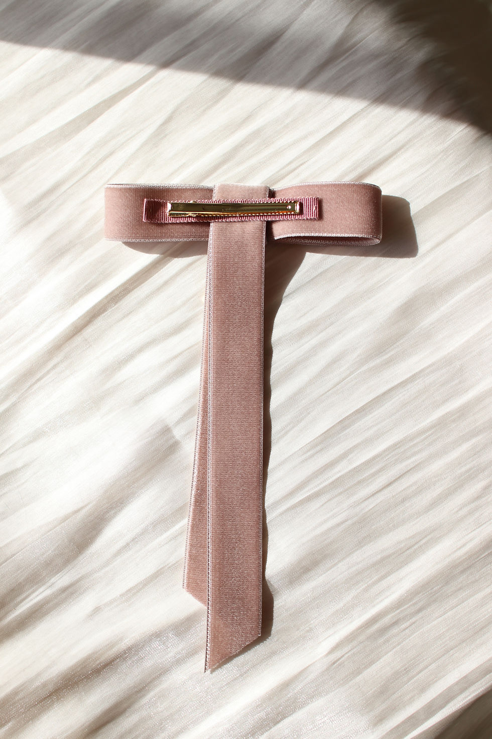 サムネイル： [再販]classic jewelry velvet hairdress pink mocha