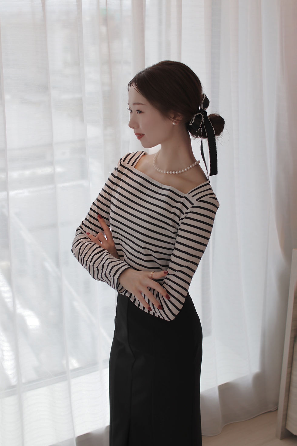 サムネイル： scallop petit lady chouchou black