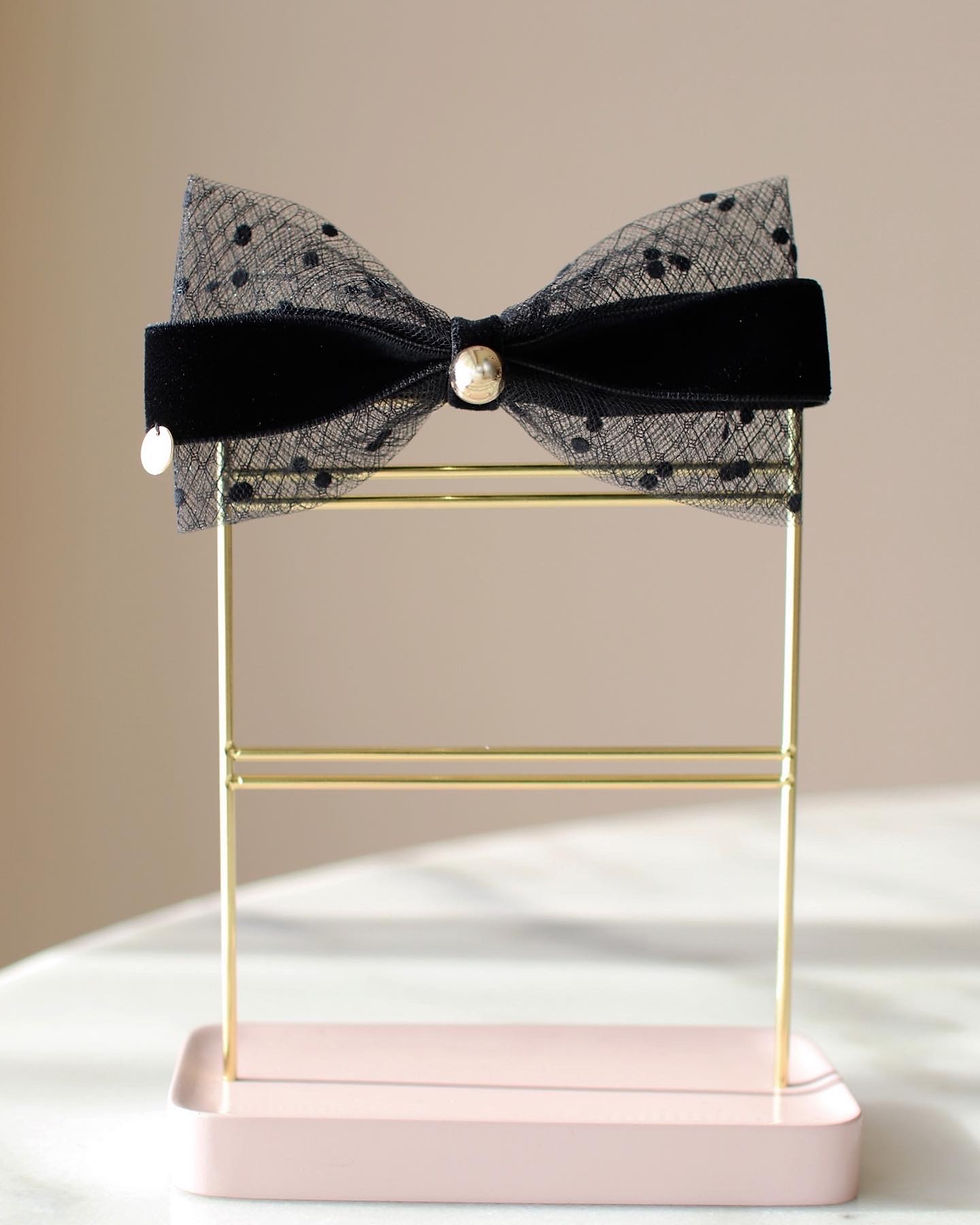 サムネイル： [再販]lingerie velvet lace hairribbon clip