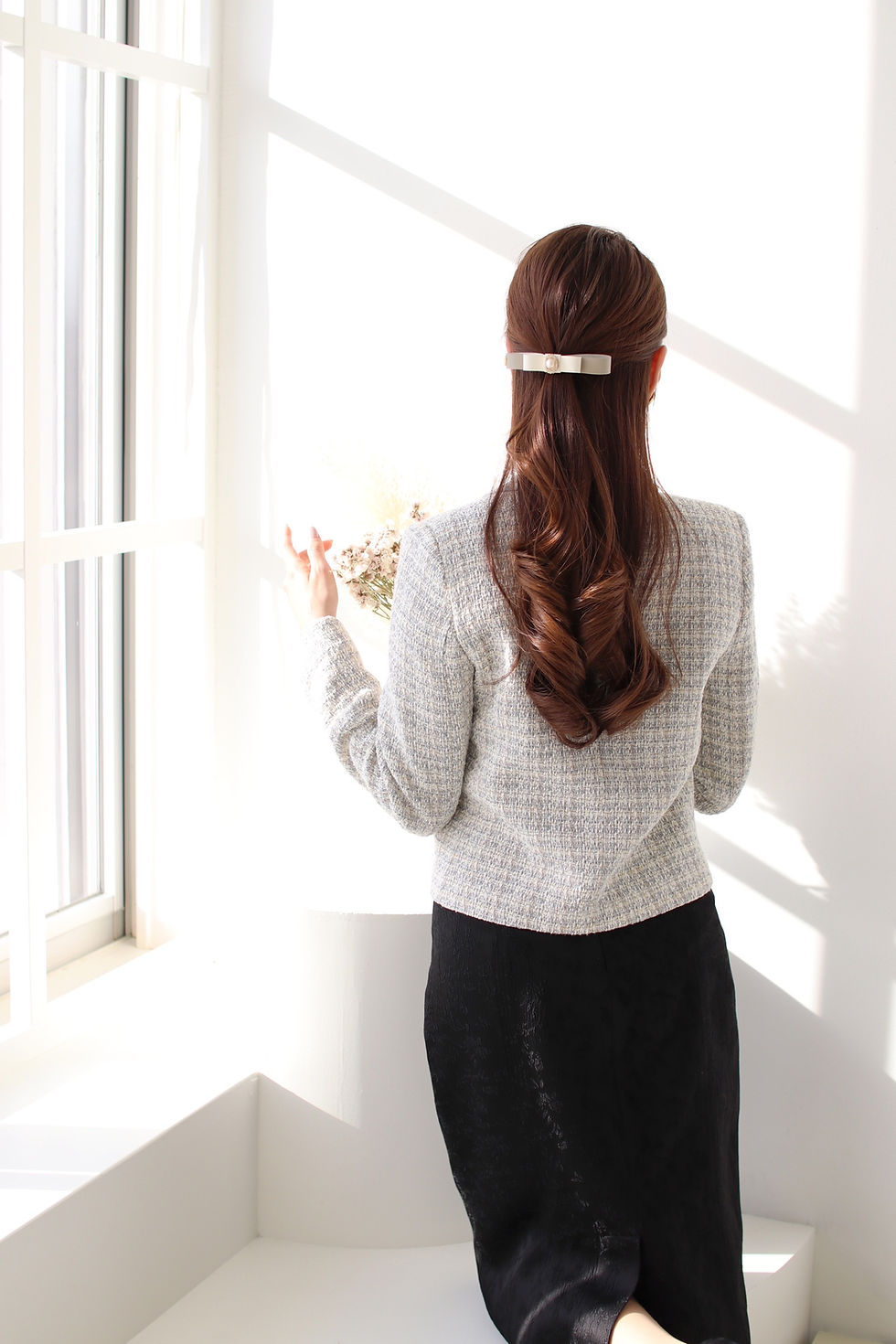 サムネイル： pearl coppelia ribbon softleather pony hook. bicolor