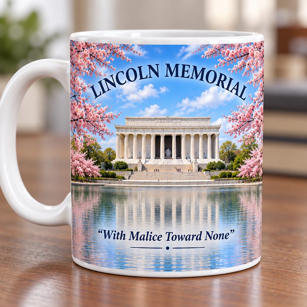 Lincoln Memorial Ceramic Landmark Souvenir Mug
