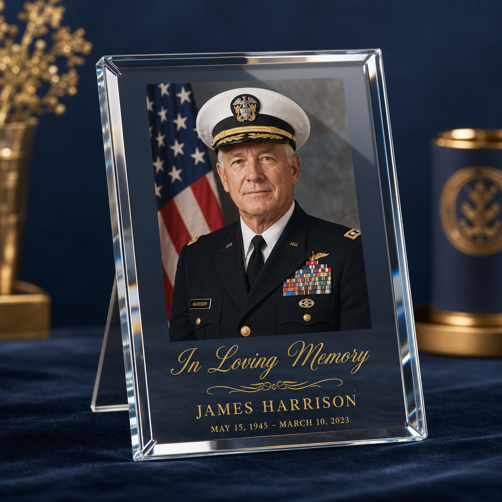 Eternal Light Acrylic Memorial Plaque