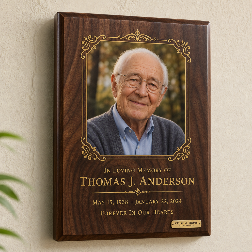 Heritage Solid Walnut Memorial Plaque