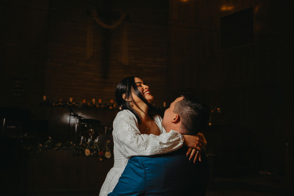 wife smiling